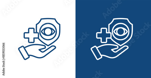 Vision Care Outline, with light and dark background