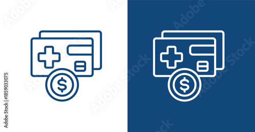 Payment Outline, with light and dark background