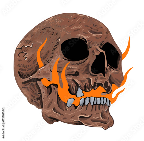 halloween skull and crossbones