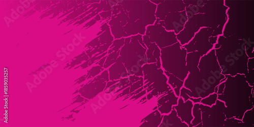 Black pink brush pattern car sticker, banner, sporty abstract lines, black pink color combination, eps 10