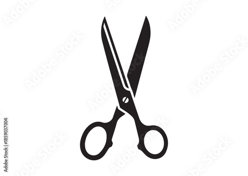 Scissors icon, Scissors silhouette vector