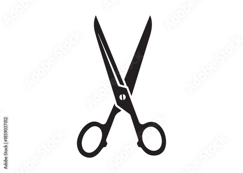 Scissors icon, Scissors silhouette vector