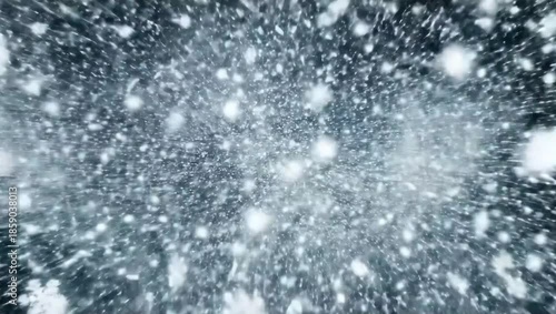 Chaotic Christmas Snow Races in Cinematic VFX Overlay | Festive Winter Blizzard Motion