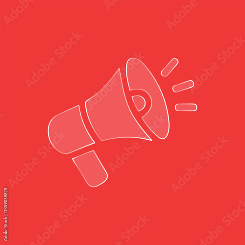 Marketing Megaphone Icon. megaphone icon vector illustration