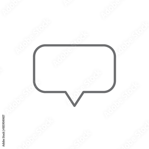 Wallpaper Mural Speech bubble icon, empty message box, communication symbol, conversation, dialogue Torontodigital.ca