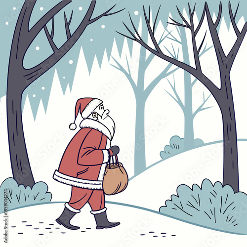 a charming cartoon depiction showcases a reddish brown cow standing near a wooden barn and some hay bales in a