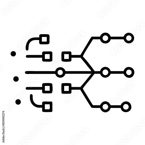 Network diagram with nodes and connections