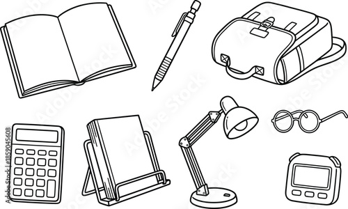 School Supplies and Study Essentials Collection