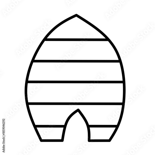 Bee honey vector icon