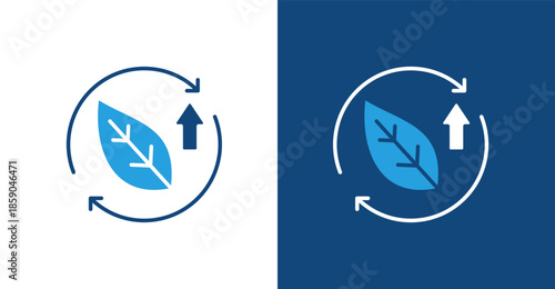 Sustainable Development Glyph Duotone, with light and dark background