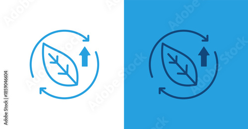 Sustainable Development Flat, with light and dark background