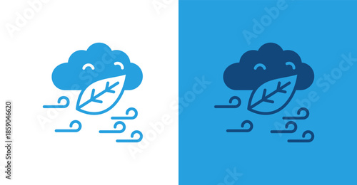 Carbon Neutral Flat, with light and dark background