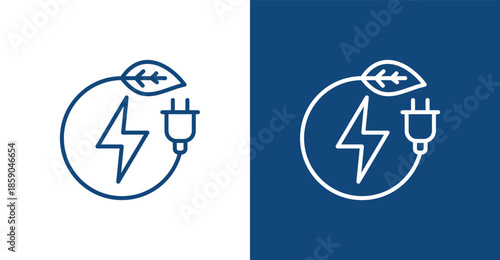 Renewable Outline, with light and dark background