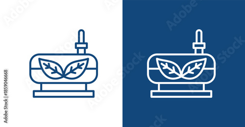 Biofuel Outline, with light and dark background