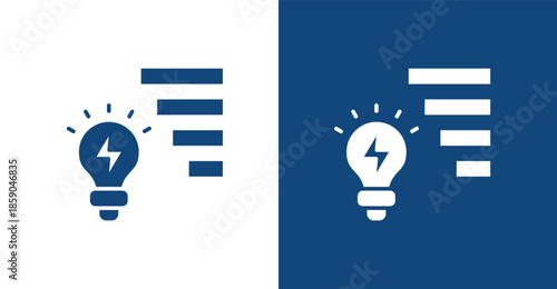 Energy Efficiency Glyph, with light and dark background