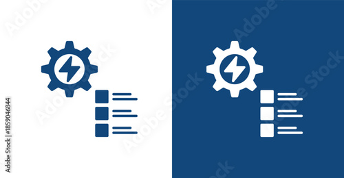 Electrification Glyph, with light and dark background
