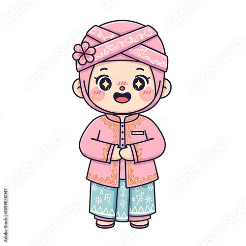 Kid in Traditional Outfit. (1)