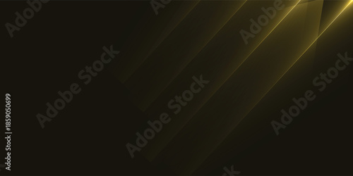 Elegant dark background featuring glowing golden diagonal light streaks, creating an abstract and minimalist design.
