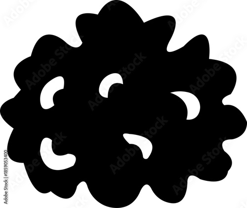 Cartoon vector mushrooms clipart, doodle icon set. Black silhouettes . Nature illustration .mushrooms line art set mushroom line art vector illustration of mushrooms vector design Mushrooms icon set B