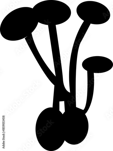 Cartoon vector mushrooms clipart, doodle icon set. Black silhouettes . Nature illustration .mushrooms line art set mushroom line art vector illustration of mushrooms vector design Mushrooms icon set B