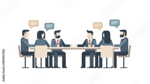 Business Meeting Collaborative Discussions and Teamwork in a Corporate Environment