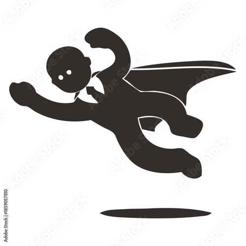 Flying Business Superhero