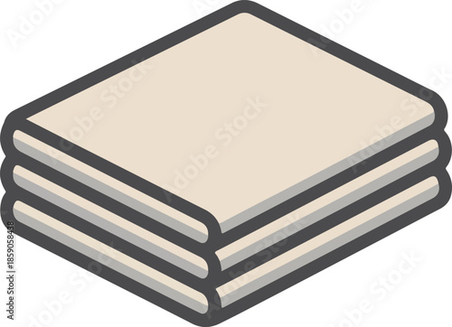 Stack of Books Vector Graphic Illustration Perfect for Education and Literary Themes