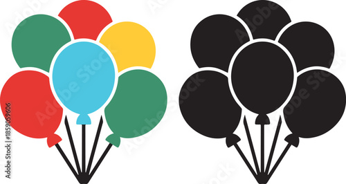 colourful Balloon Icon