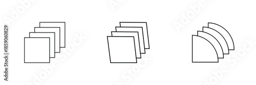 Layer stack, layer icon, layer line, layer sign, canvas icon. vector illustration. eps 10 .