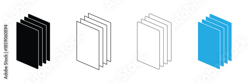 Layer stack, layer icon, layer line, layer sign, canvas icon. vector illustration. eps 10 .