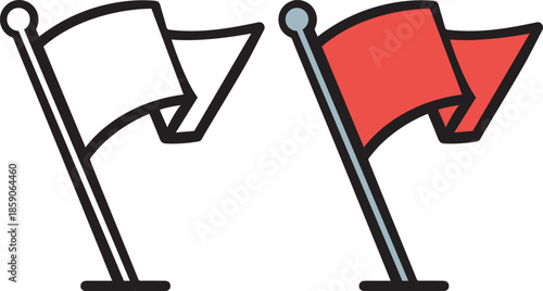 Goal flag icon