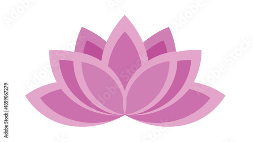 Vibrant pink lotus flower in full bloom, Generative AI.