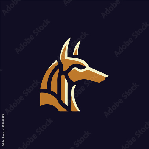 Anubis Egypt God Logo