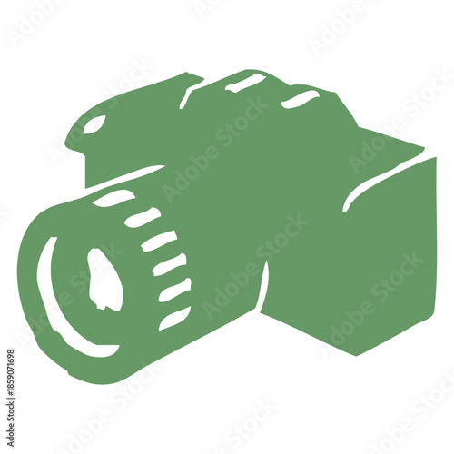 Green Camera Illustration