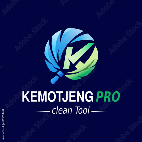 Kemoceng Pro – Feather Duster Cleaning Tool Logo Design