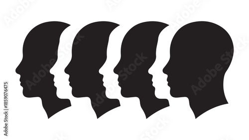 Dynamic flock of birds in diagonal formation