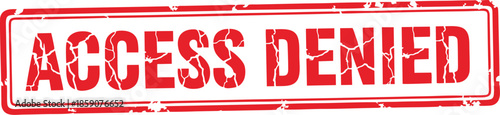 Access Denied Red Grunge Rubber Stamp Vektor Isolated on White Background