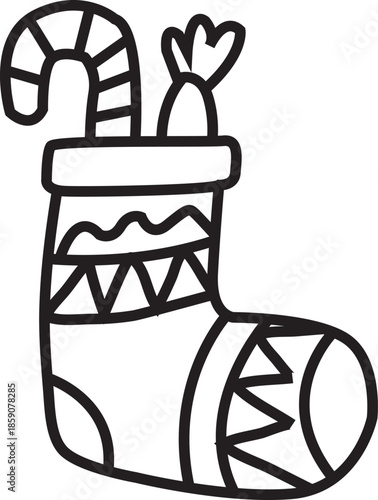 Minimalist Line Art Illustration of a Young Girl with a Long Braid Reaching for a Flying Butterfly