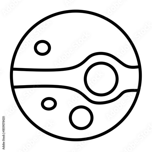 planet vector icon