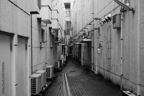 都市の死角となる路地