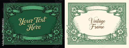 Decorative floral design elements. Ornate swirling floral motif. Pattern vector illustration in vintage engraving style