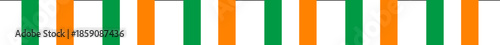 Hanging Ireland Flags Isolated on Transparent Background Decoration