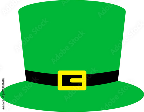 Leprechaun Hat Vector Isolated on Transparent Irish Heritage Symbol