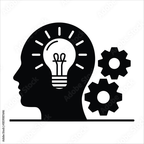 Creative Thinking and Innovation Concept Icon