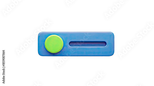 Blue and green slider control