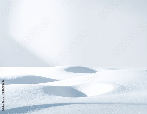 Minimal Snow Dune Abstract Background with Soft Shadow Texture