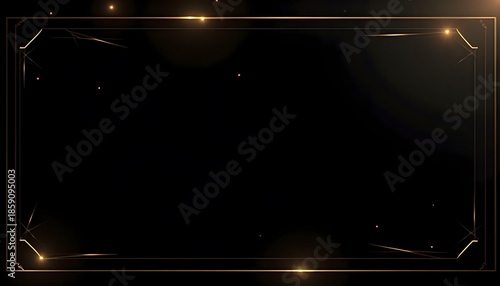 Exclusive Black and Gold Invitation Card  Luxury