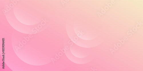 Abstract minimalist banner background, pastel colorful, pink and yellow gradations, eps10