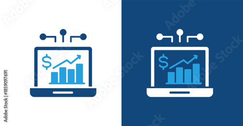 Ecommerce Glyph Duotone, with light and dark background