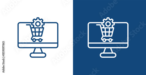 E-Business Outline, with light and dark background